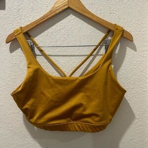Mustard Yellow Athleta Bra